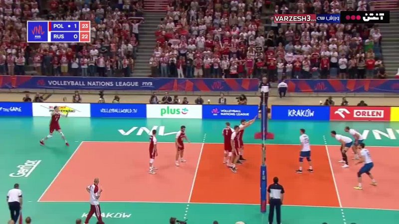 خلاصه والیبال لهستان 3 - روسیه 0 (لیگ ملت‌ها)