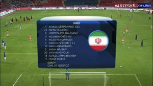 ترکیب و گرم کردن بازیکنان ایران پیش از بازی با ترکیه