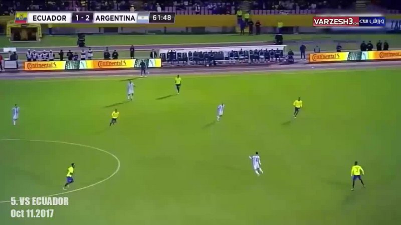 6 هتریک مسی برای تیم ملی آرژانتین
