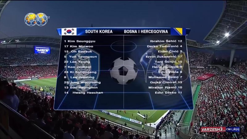 خلاصه بازی کره‌جنوبی 1 - بوسنی 3 (دوستانه)