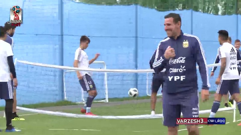 آخرین تمرینات تیم ملی آرژانتین قبل از شروع مسابقات
