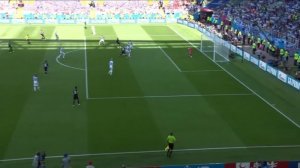گل اول آرژانتین به ایسلند توسط آگوئرو