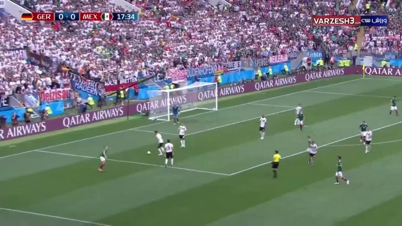 خلاصه نیمه اول آلمان - مکزیک (جام جهانی روسیه)