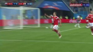 خلاصه بازی روسیه 3 - مصر 1 (جام جهانی روسیه)