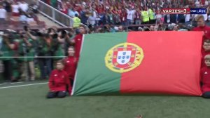 ورود و سرود دو تیم پرتغال و مراکش 