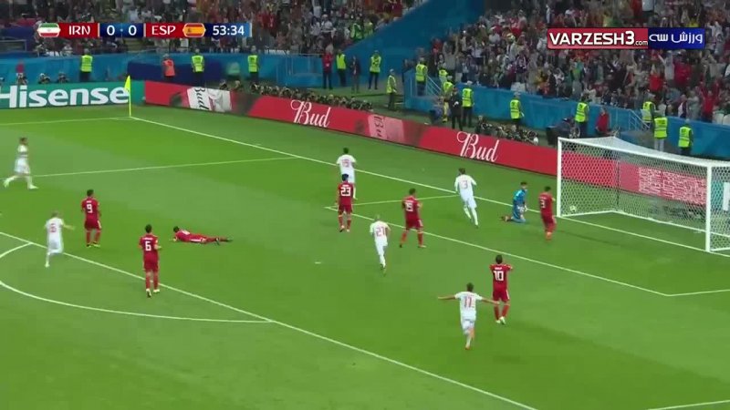 خلاصه بازی ایران 0 - اسپانیا 1 (جام جهانی روسیه)