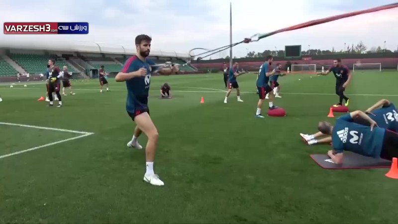 تمرینات تیم اسپانیا بعد از بازی با ایران