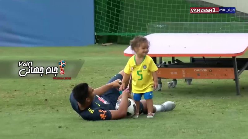 حضور فرزند کاسمیرو در تمرین تیم ملی برزیل