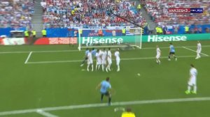 گل اول اروگوئه به روسیه (سوارز)