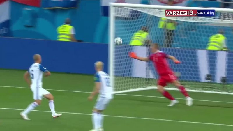 خلاصه بازی ایسلند 1 - کرواسی 2 (جام جهانی روسیه)