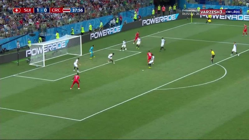 خلاصه بازی سوئیس 2 - کاستاریکا 2 (جام جهانی روسیه)