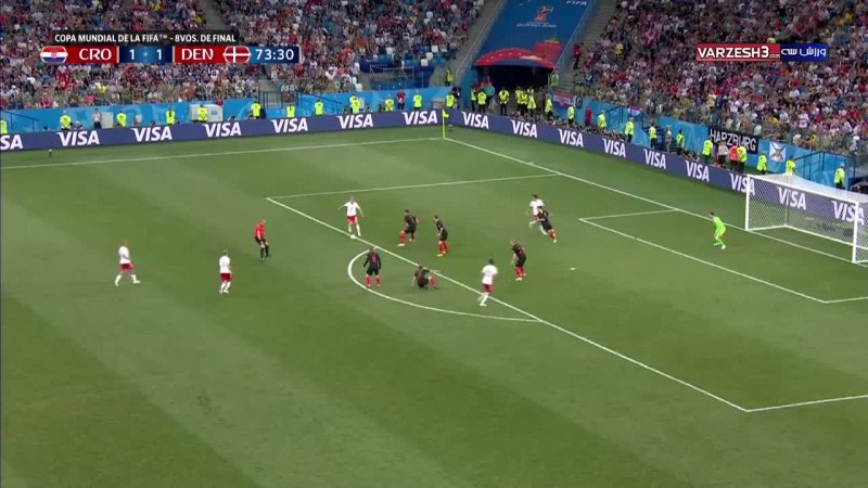 خلاصه بازی کرواسی 1 - دانمارک 1 +پنالتی (جام جهانی روسیه)