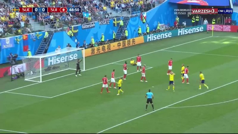 خلاصه بازی سوئد 1 - سوئیس 0 (جام جهانی روسیه)