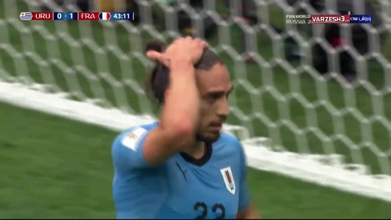 خلاصه بازی اروگوئه 0 - فرانسه 2 (جام جهانی روسیه)