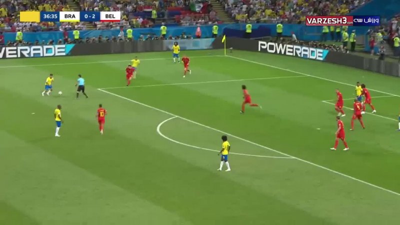 خلاصه بازی برزیل 1 - بلژیک 2 (جام جهانی روسیه)