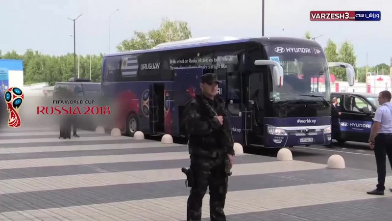 تیم‌ملی‌اروگوئه در حال‌خروج از روسیه و جام‌جهانی‌2018