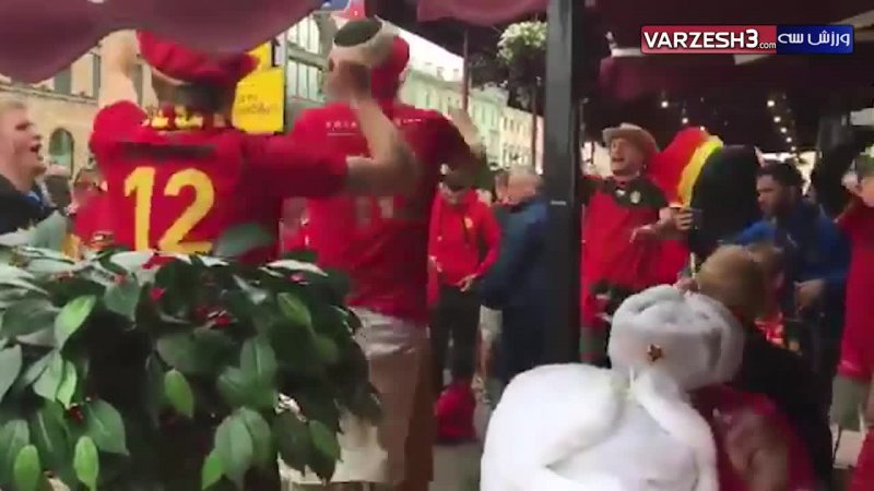 هواداران بلژیک پیش از بازی حساس با فرانسه