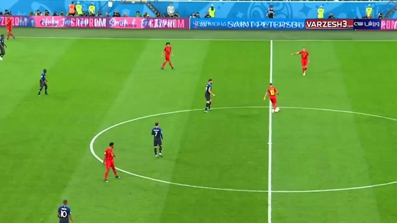 عملکرد ادن هازارد در بازی با فرانسه (روسیه2018)