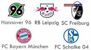 تیم های حاضر در لیگ های معتبر دنیا فصل 19-2018