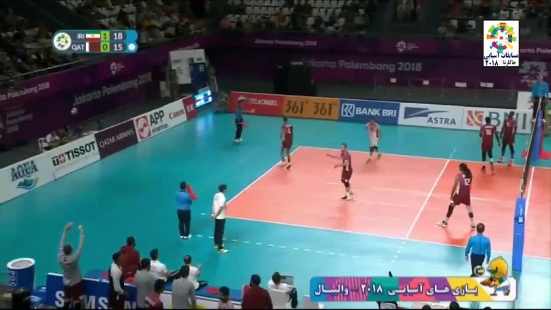 خلاصه والیبال ایران 3 - قطر 0 (نیمه نهایی جاکارتا)