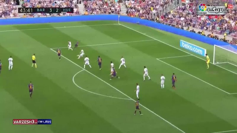 خلاصه بازی بارسلونا 8 - اوئسکا 2