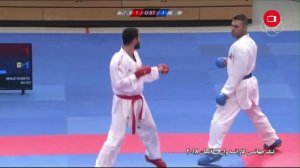 پیروزی پورشید برابر حریف ترکیه در لیگ جهانی کاراته وان
