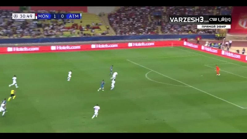 خلاصه بازی موناکو1 - اتلتیکو مادرید 2 (لیگ قهرمانان اروپا)