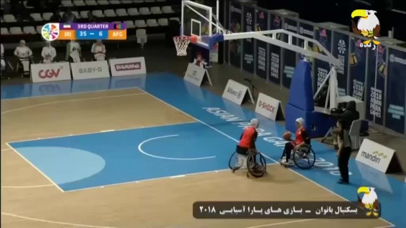 خلاصه بسکتبال با ولیچر بانوان ایران - افغانستان