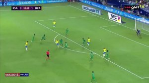 خلاصه بازی عربستان 0 - برزیل 2