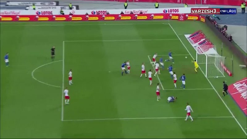 گل اول ایتالیا به لهستان (کریستیانو بیراگی)