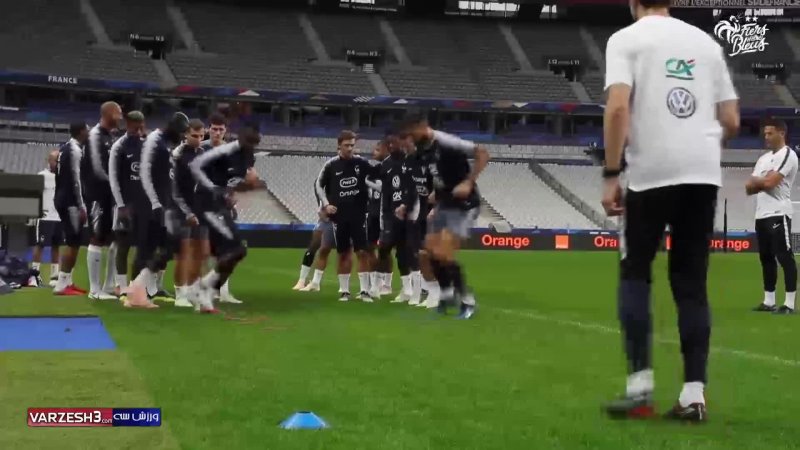 آخرین تمرین تیم ملی فرانسه برای دیدار با آلمان