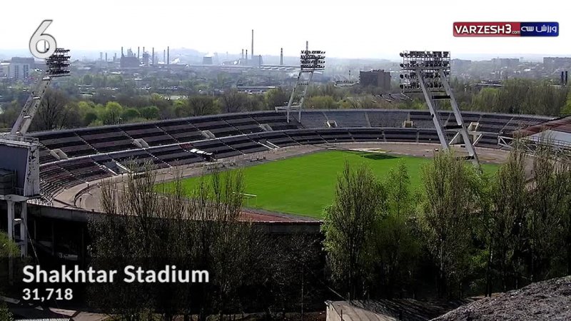 بزرگترین استادیوم های کشور اوکراین