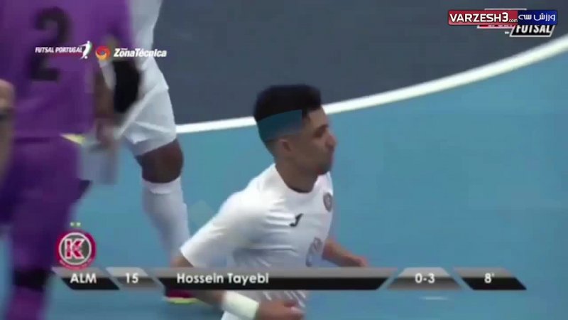 گلزنی حسین طیبی در لیگ قهرمانان اروپا مقابل لیدا بلاروس