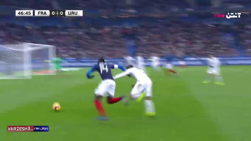خلاصه بازی فرانسه 1 - اروگوئه 0 (گزارش اختصاصی)