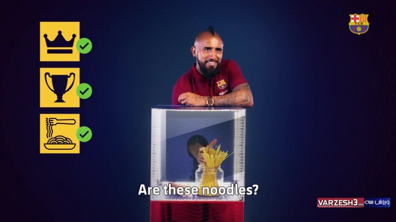 چالش جعبه ی راز آلود بارسلونا با ویدال