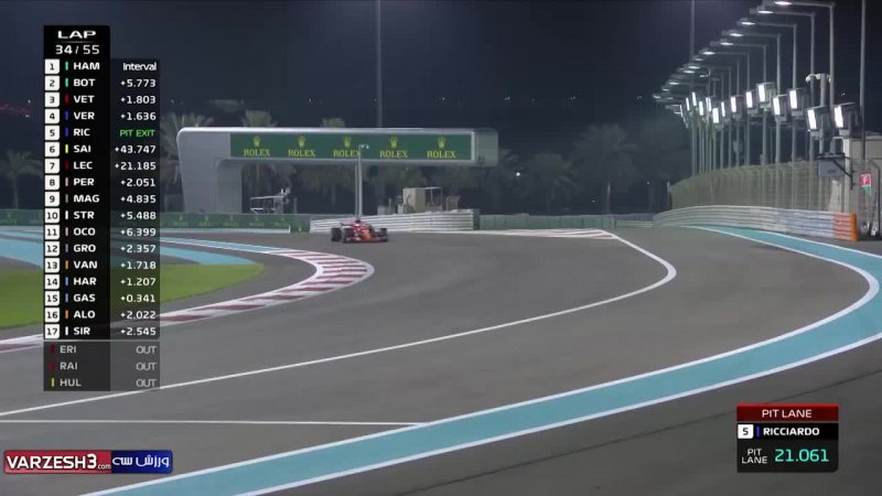 فرمول یک امارات؛ پیروزی همیلتون در آخرین مسابقه فصل 