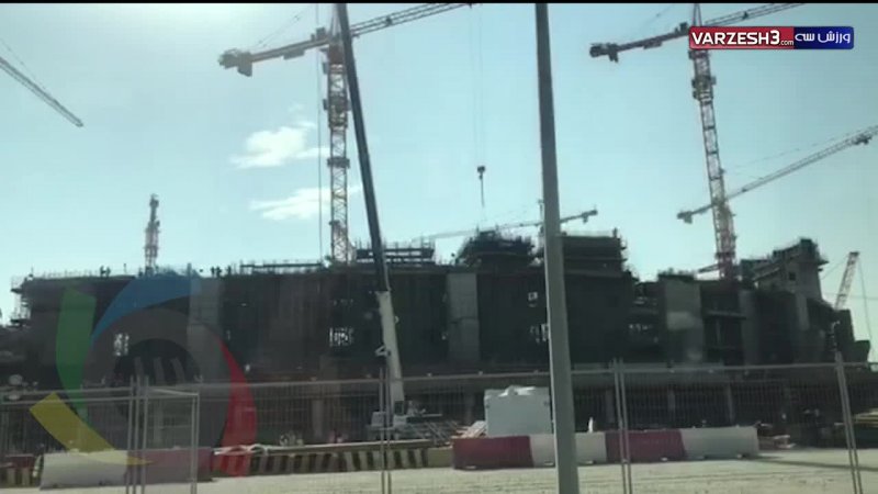 نمای بیرونی سازه عظیم ورزشگاه بین المللی جام جهانی در دوحه