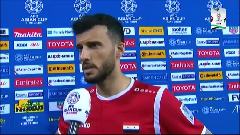 صحبتهای بازیکنان اردن و سوریه پس از بازی