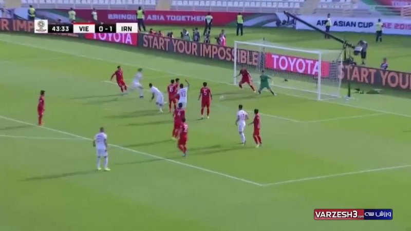 خلاصه بازی ایران 2 - ویتنام 0 (گزارش انگلیسی)