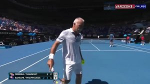حرکات زیبا و چشمگیر منصوربهرامی در تنیس آزاد استرالیا