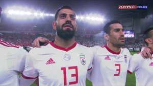 سرود تیم ملی ایران قبل از شروع بازی 