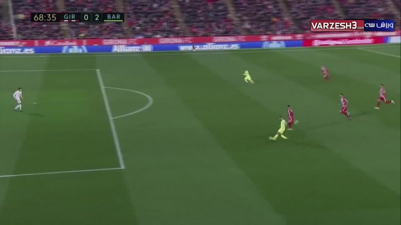 گل دوم بارسلونا به خیرونا (لیونل مسی)