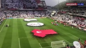 حرکت ناشایست هواداران امارات هنگام پخش سرود ملی قطر