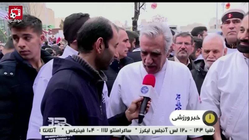 حضور چهره های ورزشی در راهپیمایی 22 بهمن