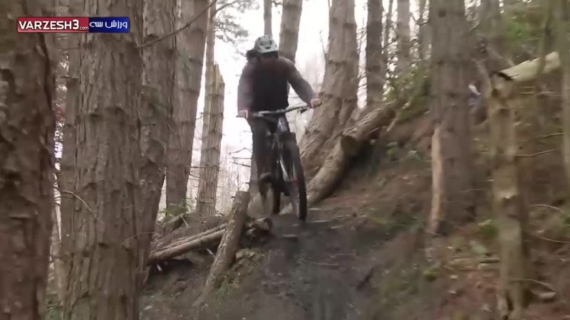 دوچرخه سواری هیجان انگیز در جنگل
