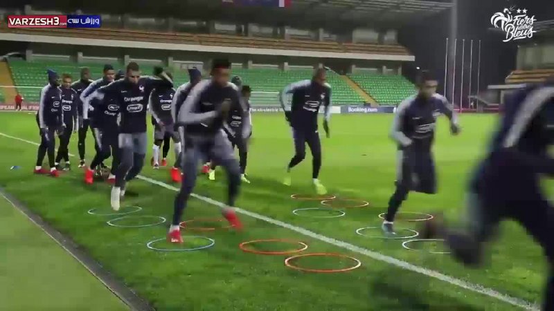 آخرین تمرین تیم ملی فرانسه قبل از بازی با مولداوی
