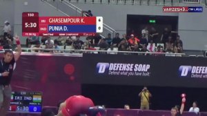 صعود قاطع کامران قاسم‌پور به فینال قهرمانی آسیا