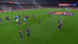 جشن قهرمانی بارسلونا در لالیگای اسپانیا 