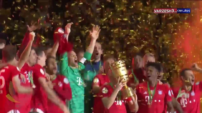 جشن قهرمانی بایرن مونیخ در جام حذفی 2019