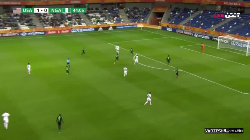 خلاصه بازی امریکا 2 - نیجریه 0 (جام جهانی جوانان)